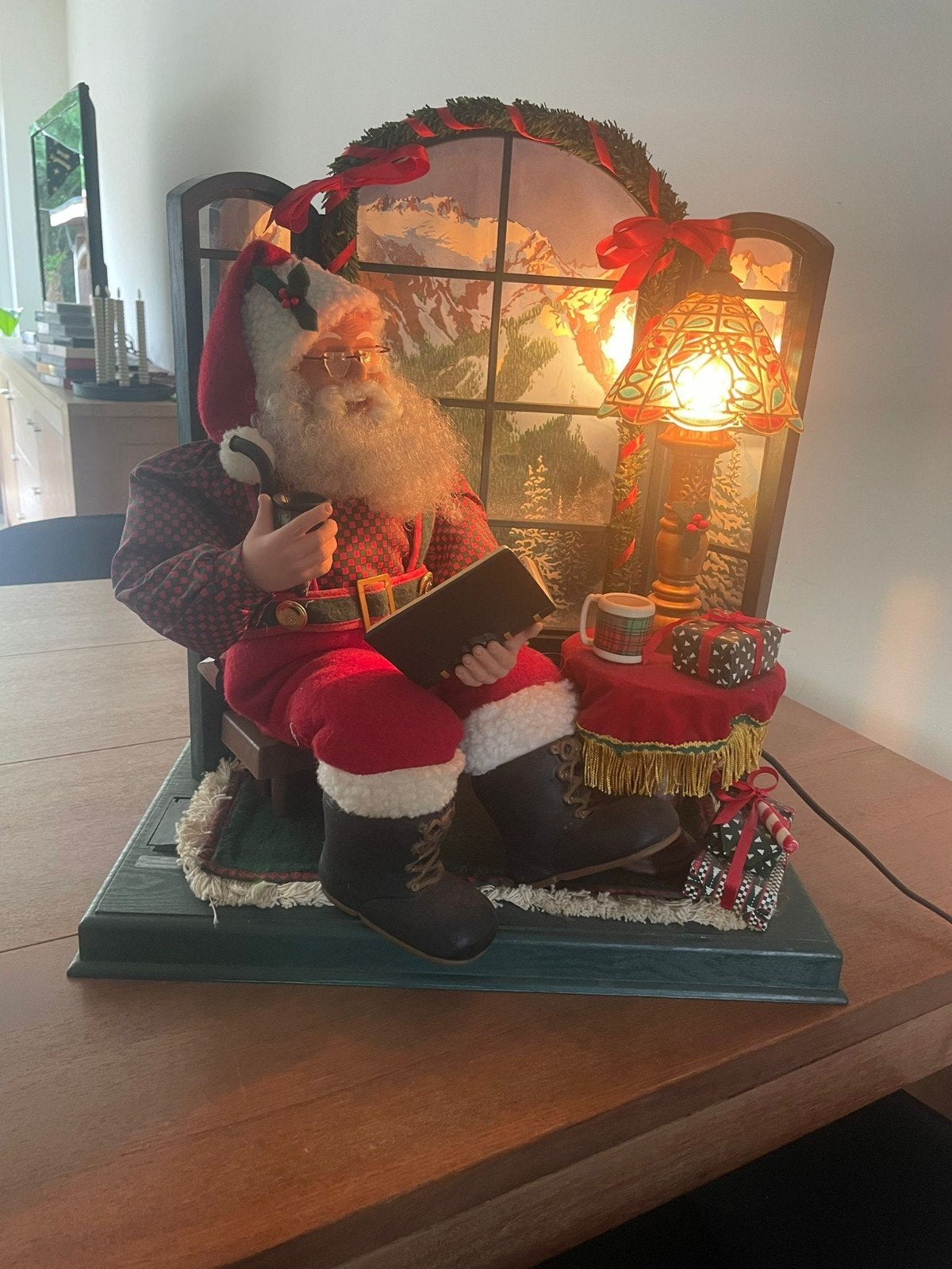 Vintage Geanimeerde Kerstman (Holiday Creations 1996) – Met, Ophalen
