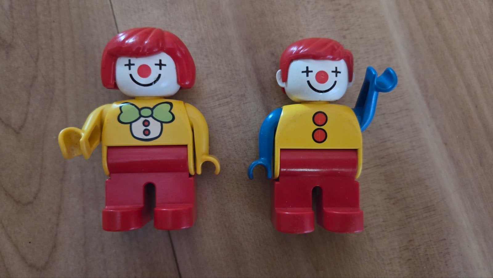 2 Lego Duplo clown poppetjes, Ophalen of Verzenden, Gebruikt, Overige merken