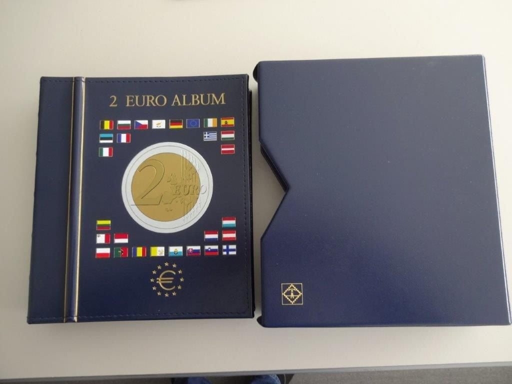 Leuchtturm Vista muntalbum voor 2 euro muntstukken, Ophalen of Verzenden, Verzamelmap