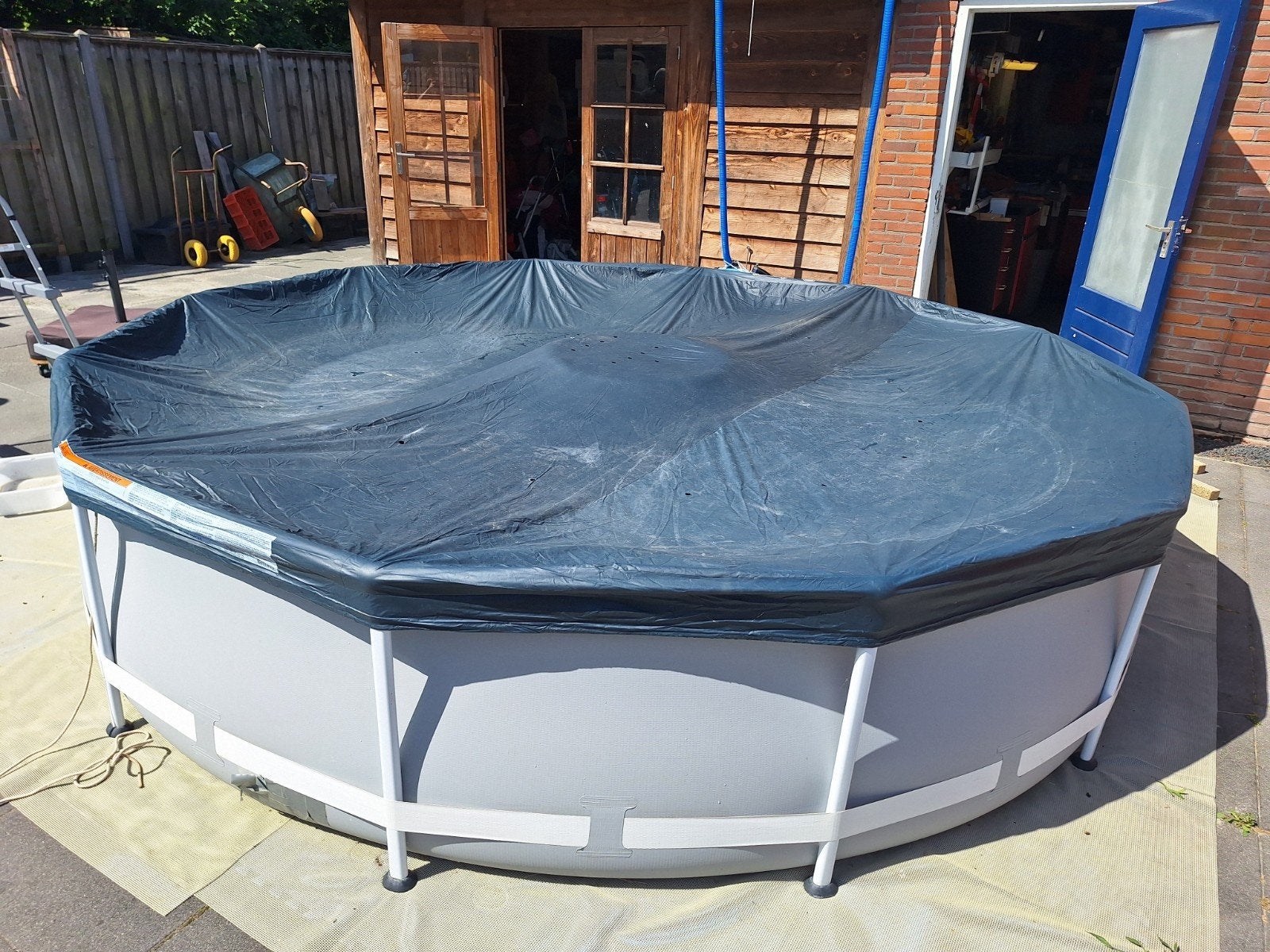 Intex zwembad 366cm x 76cm, Ophalen, Gebruikt, Minder dan 80 cm, Rond