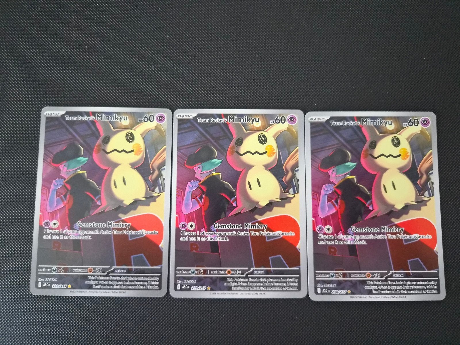 Team Rocket's Mimikyu - Pokemon Ascended Heroes - NM, Ophalen, Nieuw, Losse kaart, Foil