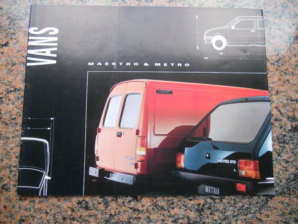Brochure Austin Maestro en Metro, Ophalen of Verzenden, Zo goed als nieuw, Overige merken