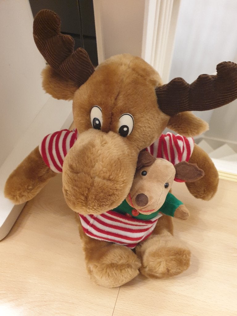 Moostletoe & littletoe Knuffels rendier uit america uniek, Ophalen, Overige typen, Middelgroot (20 tot 80 cm), Met label