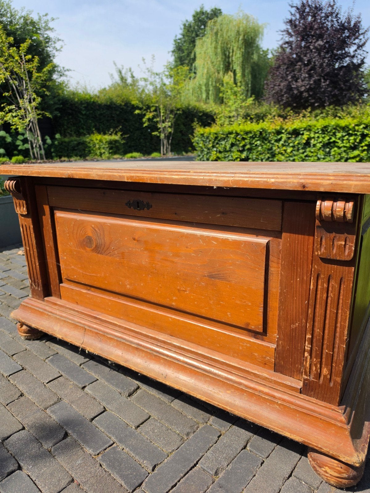houten dekenkist - Opbergkist - Decoratieve kist, Huis en Inrichting, Woonaccessoires | Kisten, Ophalen, 50 tot 100 cm, Minder dan 50 cm