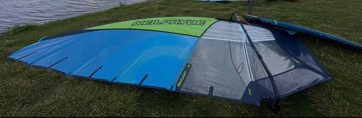 NeilPryde RS:FLIGHTEVOIV 10.0m2 windsurfzeil - Zo goed als n, Ophalen, Gebruikt, 8 m² of meer, Geschikt voor foilen