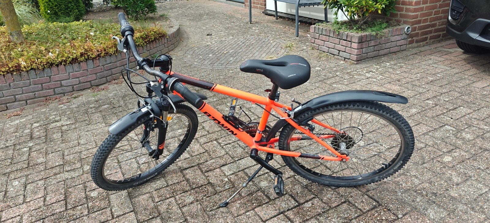 B-Twin Rockrider 500 24 inch kinderfiets, Fietsen en Brommers, Ophalen, Gebruikt, Velgrem, 20 inch of meer