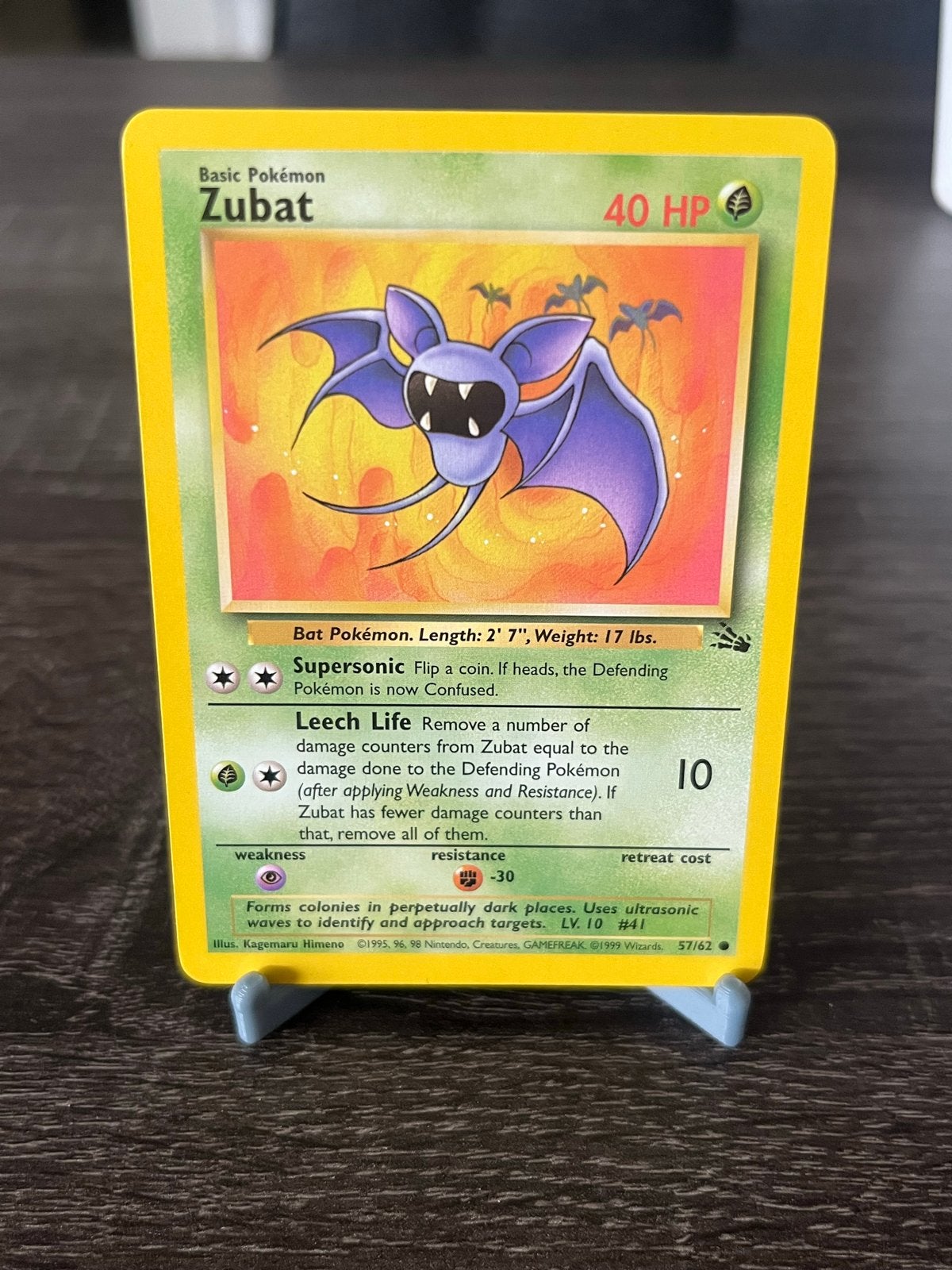 Zubat (57/62) - Fossil - EX, Ophalen of Verzenden, Gebruikt, Losse kaart