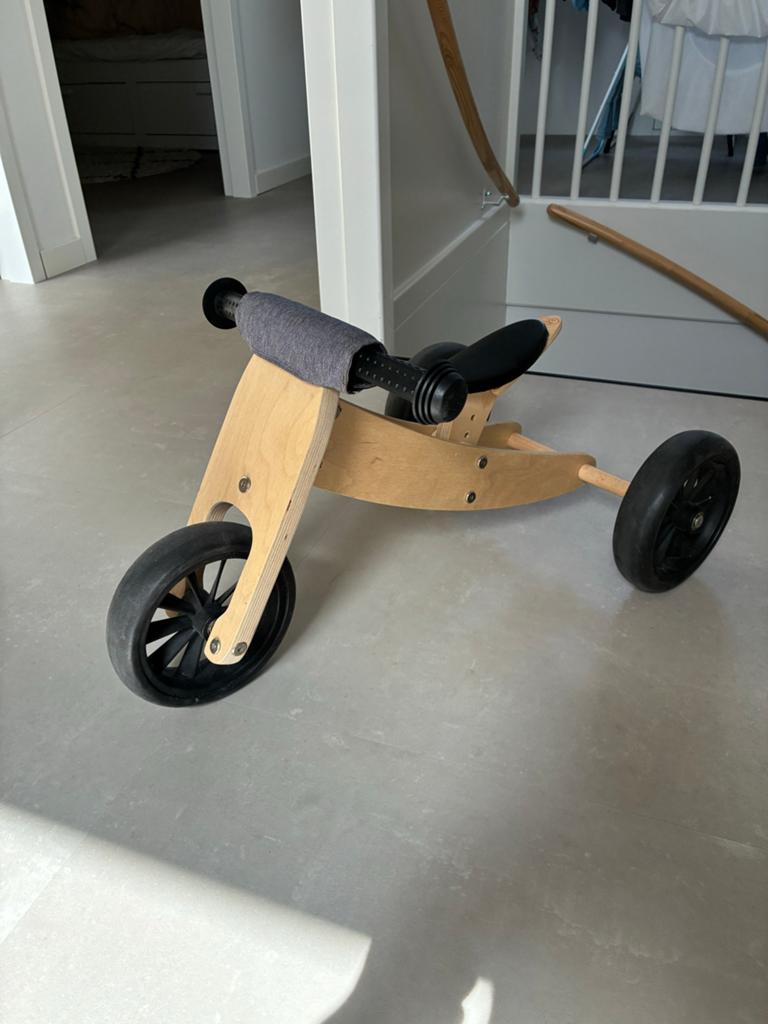 Houten loopfiets Bandits and Angels, Kinderen en Baby's, Speelgoed | Buiten | Voertuigen en Loopfietsen, Ophalen, Gebruikt, Loopfiets