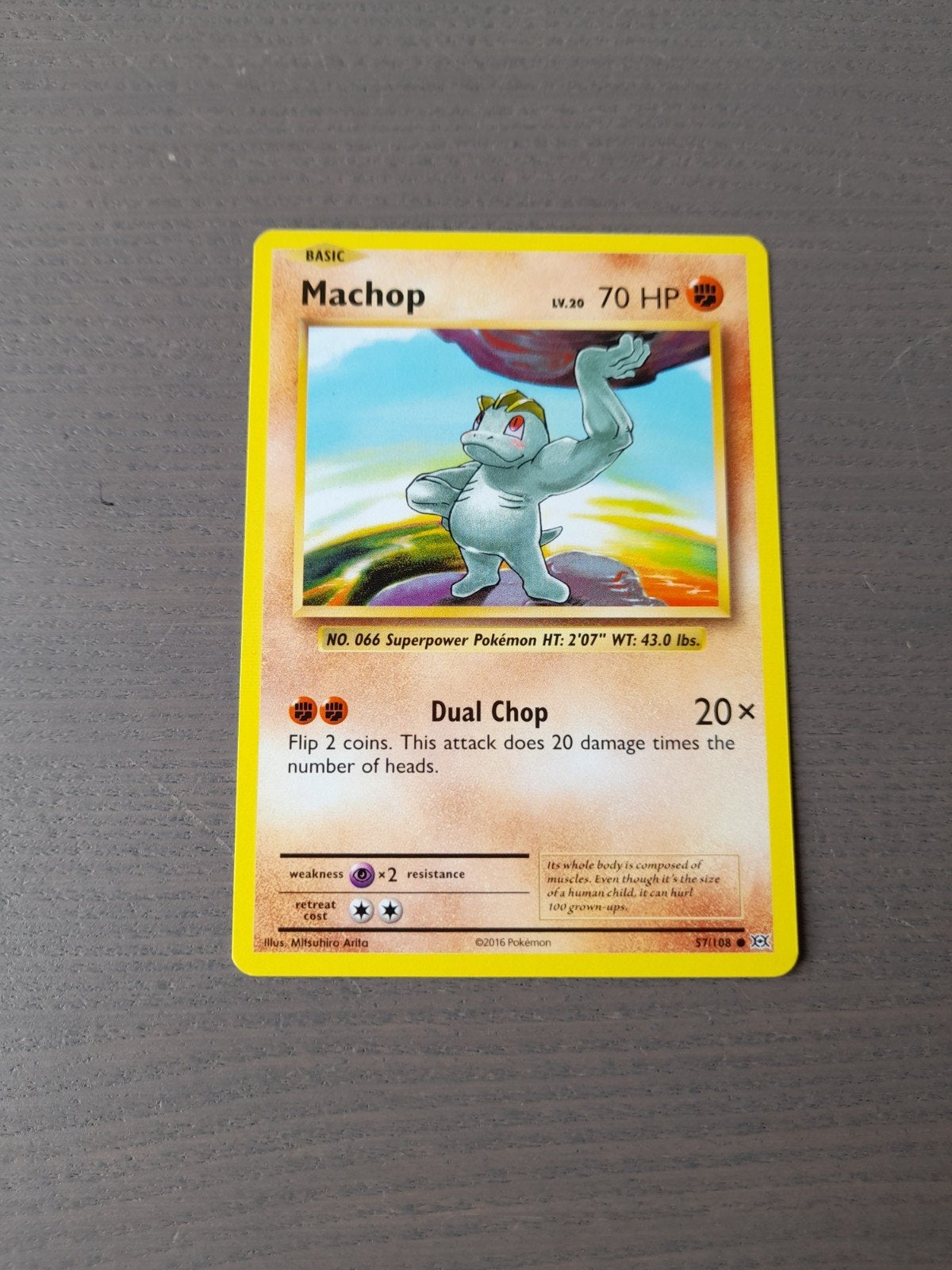 Evolutions 57/108 machop, Ophalen of Verzenden, Zo goed als nieuw, Losse kaart
