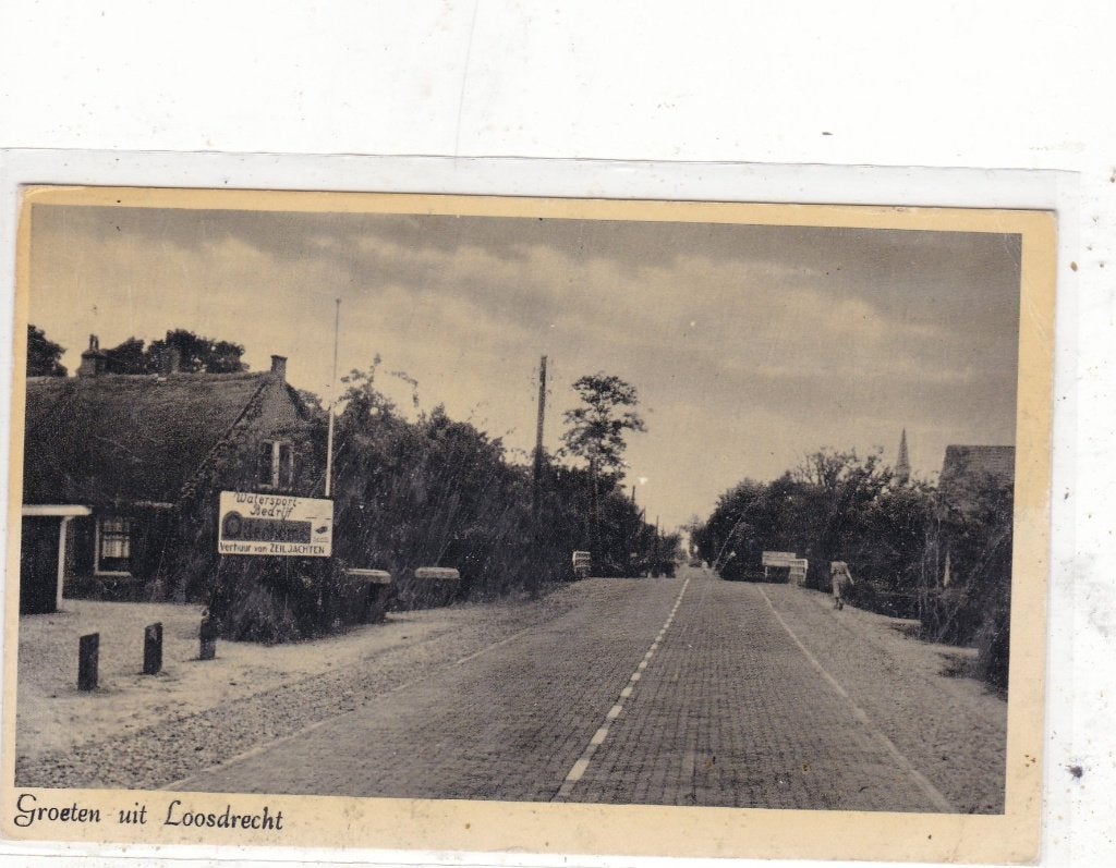 Loosdrecht-Groeten uit Loosdrecht 1957, Ophalen of Verzenden, 1940 tot 1960, Gelopen, Utrecht