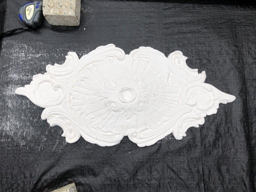 Prachtige ovale ornament van gips, +/- 50x70 cm, Ophalen, Zo goed als nieuw, Metaal, Landelijk barok klassiek brocant