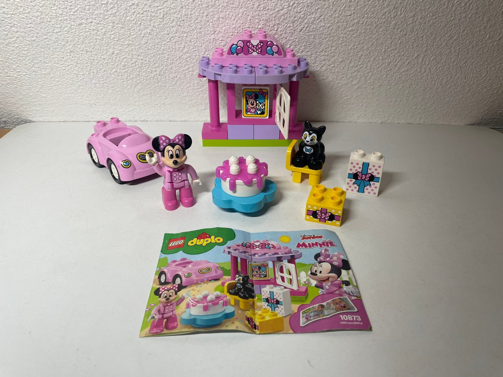Duplo 10873 Minnie s Verjaardagsfeest+instructieboekje, Compleet, Ophalen of Verzenden, Zo goed als nieuw, Duplo