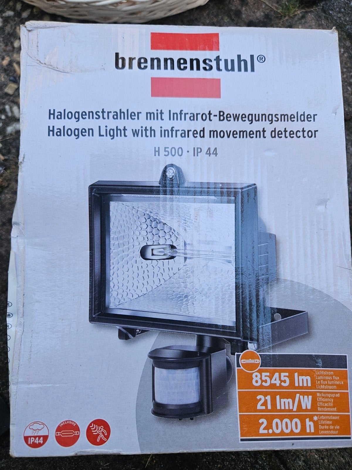 Brennenstuhl Halogeenstraler met Infrarood Bewegingsmelder, Ophalen of Verzenden, Nieuw, Brennenstuhl, Overige typen