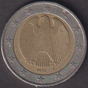 2 € munt Duitsland 2002 G. ADV. no.4 S., Verzenden, Duitsland, 2 euro, Losse munt