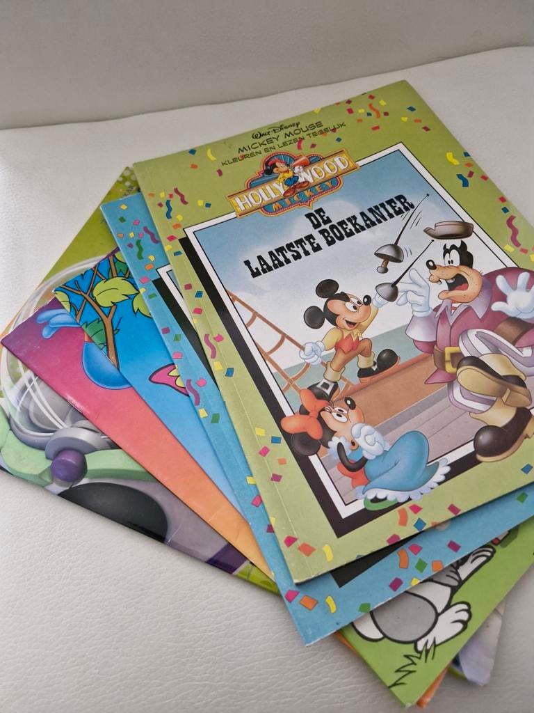 Mickey Mouse Kleuren en Lezen Tegelijk,De Laatste Boekanier, Ophalen of Verzenden