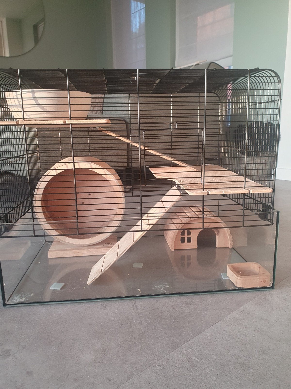 Hamsterkooi, Dieren en Toebehoren, Ophalen, Zo goed als nieuw, Loopwiel of Rad