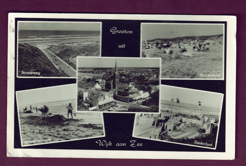Wijk aan Zee (N.H.) - Groeten uit - Zuiderbad - 1962 (Haarl), Verzamelen, Ophalen of Verzenden, 1960 tot 1980, Gelopen, Noord-Holland