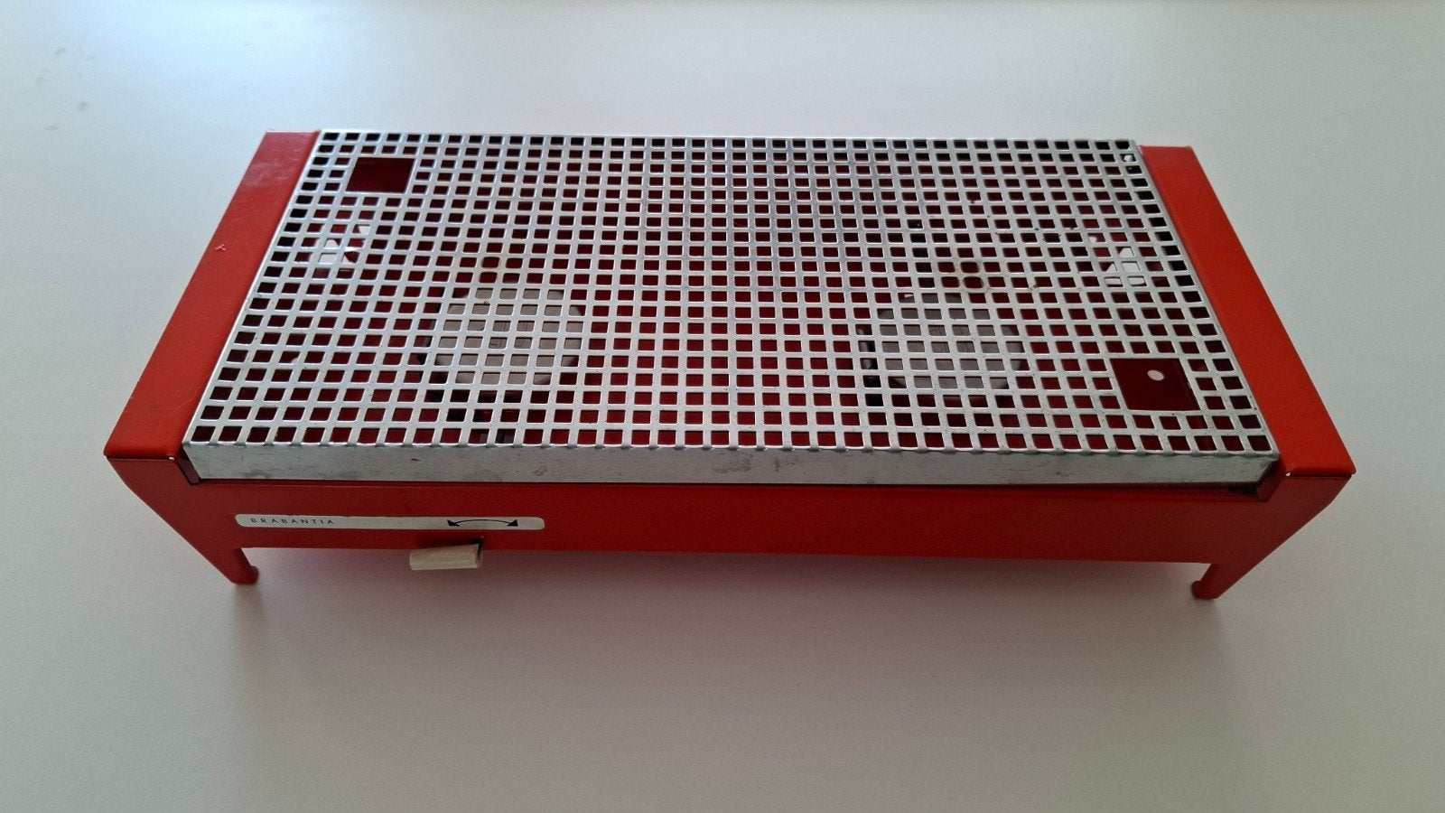 Vintage Brabantia warmhoudplaat - Rood, Ophalen of Verzenden