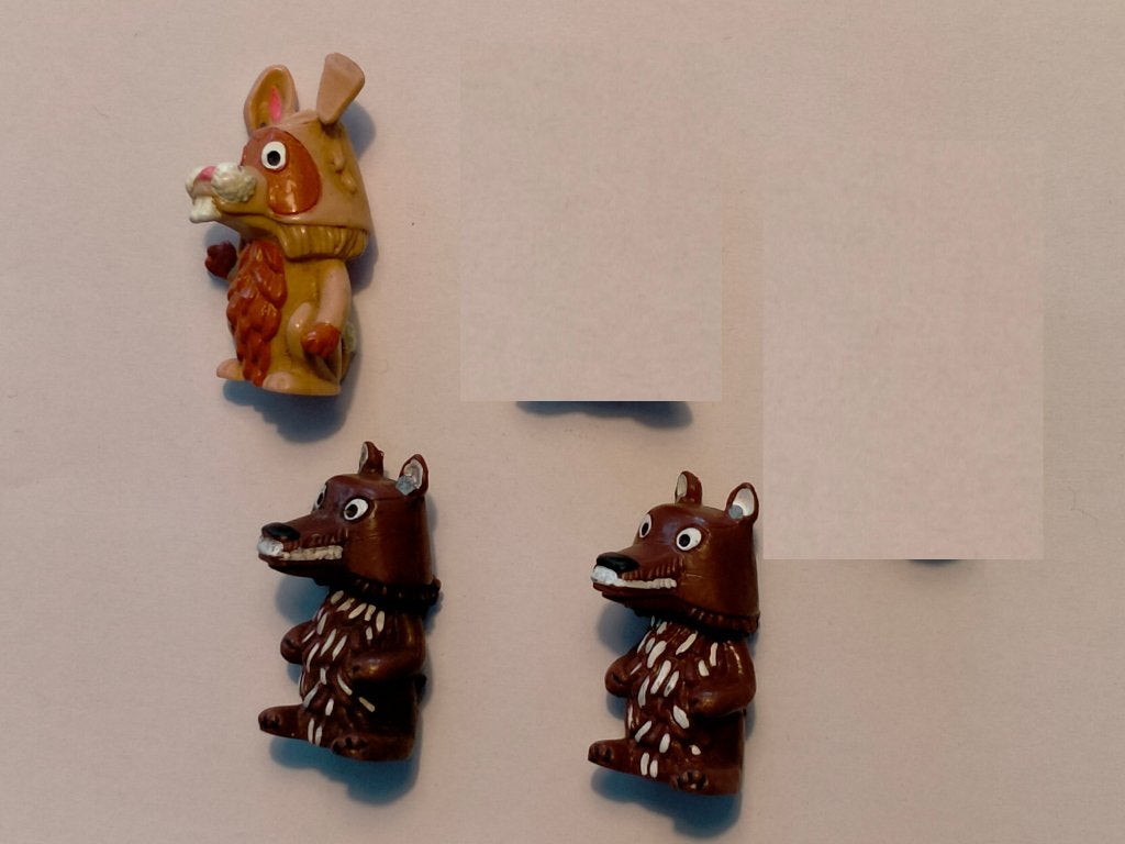 Fabeltjeskrant Bully pvc figuren wolf bever vos, Ophalen of Verzenden, Gebruikt