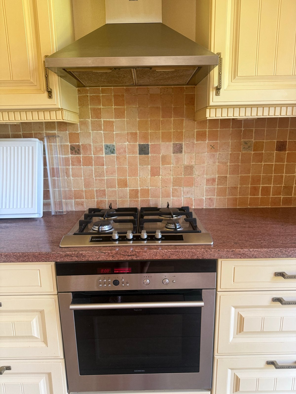 Siemens Inbouw Gasfornuis met Oven, Witgoed en Apparatuur, Ophalen, Gebruikt, 60 cm of meer, 4 kookzones