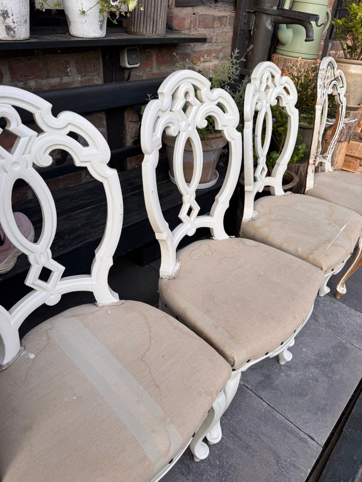 Eetkamerstoelen kersenhout, Ophalen