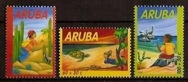 Aruba 291/3 postfris Kinderpostzegels 2002, Postzegels en Munten, Ophalen of Verzenden, Postfris
