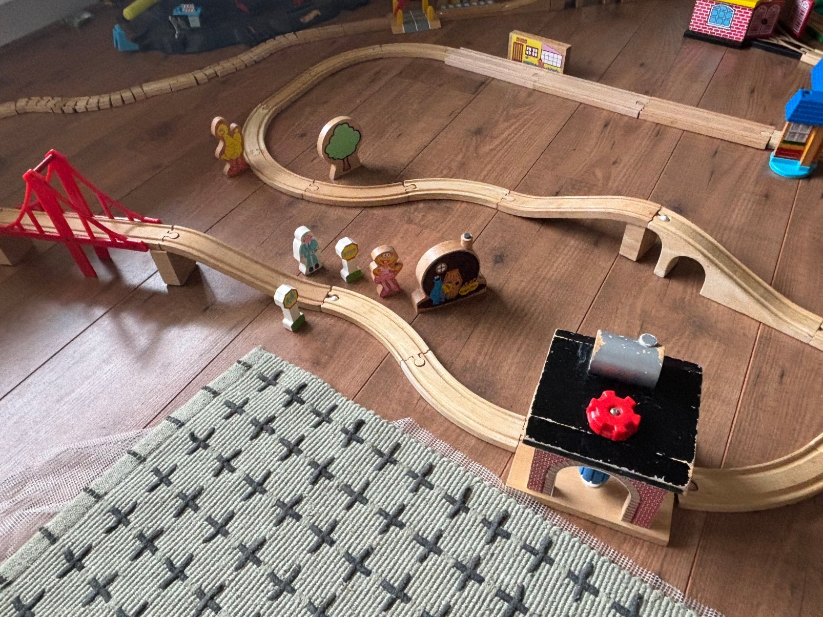 Grote houten treinbaan, Ophalen, Gebruikt, Overige typen
