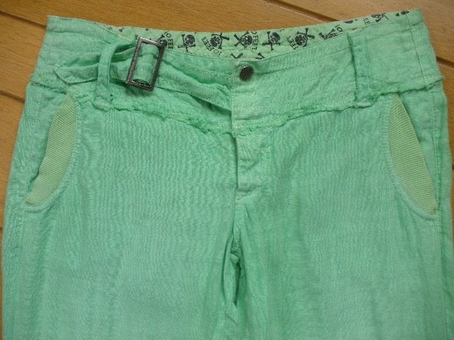 10 FEET broek fel groen linnen maat 29, Overige kleuren, 10 Feet, Ophalen of Verzenden, Zo goed als nieuw