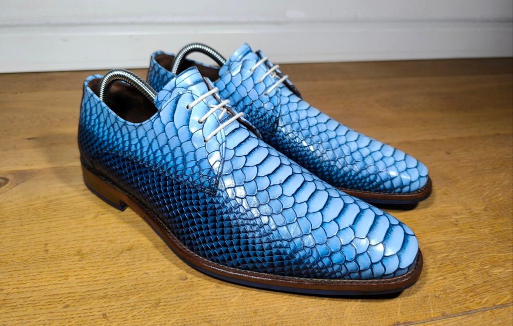 Floris van Bommel herenschoenen maat 6 / 40, Blauw, Floris van Bommel, Ophalen of Verzenden, Zo goed als nieuw