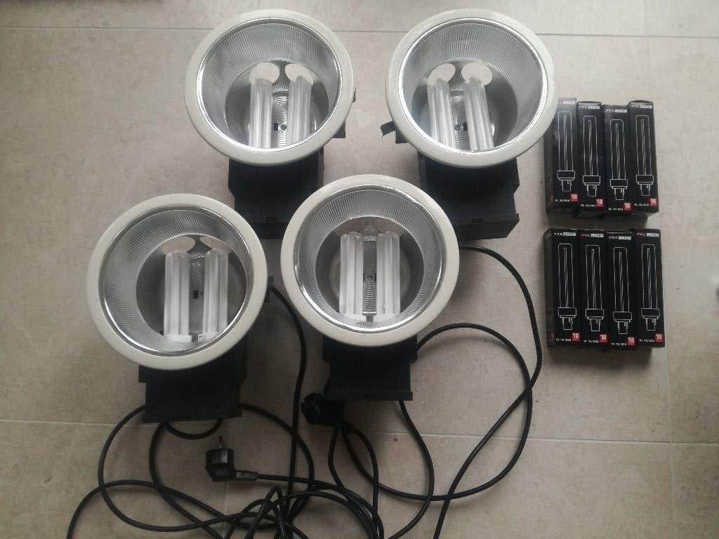 Plafondlamp downlighter 18w., Ophalen of Verzenden, Gebruikt, Plafondlamp