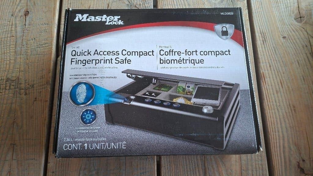 Masterlock MLD08EB digitale compacte Safe kluis vingerafdruk, ., Nieuw, Ophalen of Verzenden, .