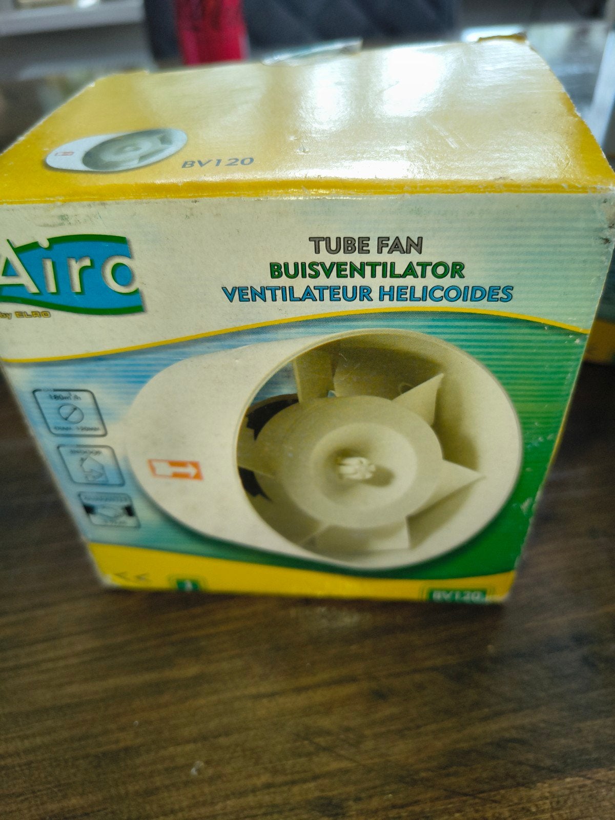Airo Buisventilator BV120 - Nieuw in doos, Ophalen, Nieuw, Ventilator