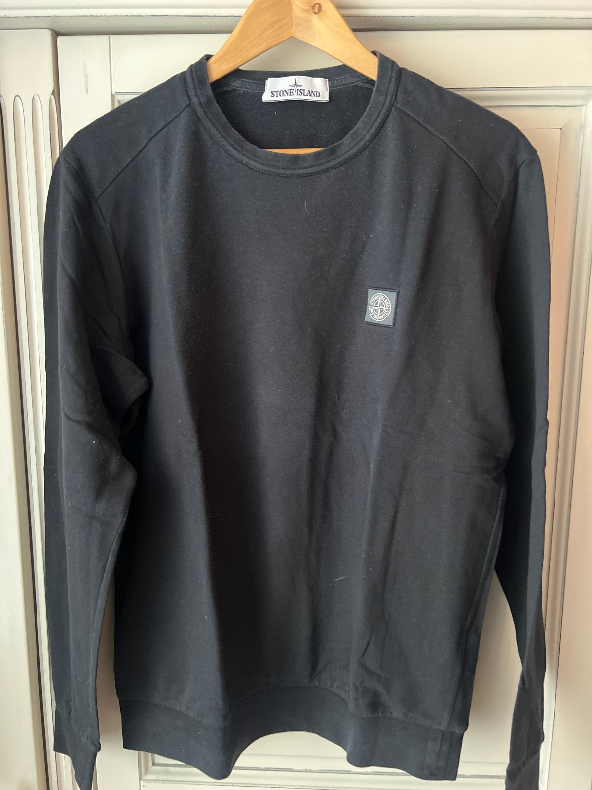 Stone Island trui - Zwart - Maat L - Origineel, Ophalen of Verzenden, Gedragen, Maat 52/54 (L), Zwart