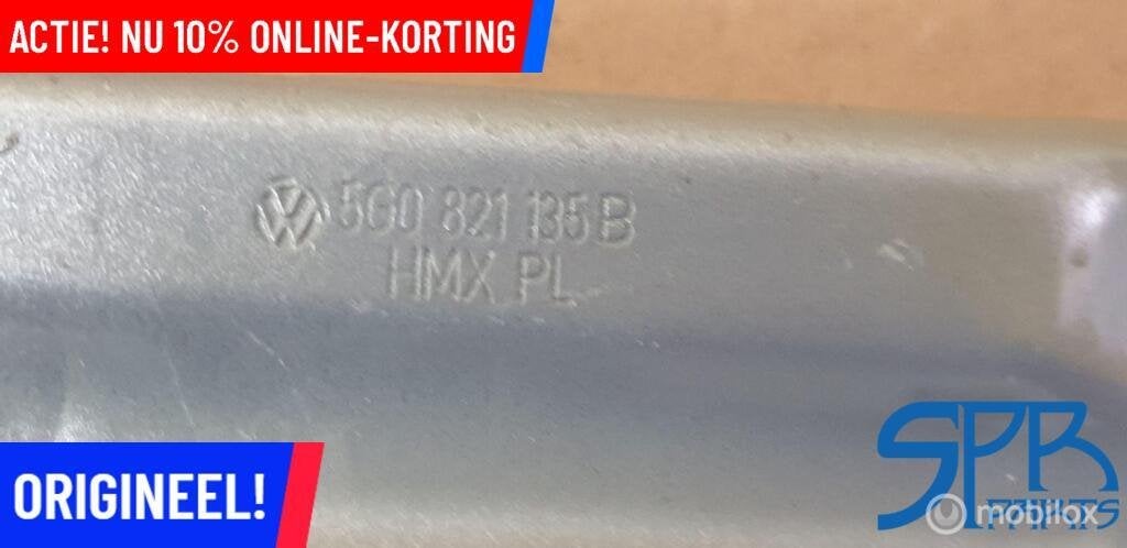 GOLF 7 Links LB7W STEUN SCHERM SCHERMSTEUN 5G0821135B GRIJS, Auto-onderdelen, Volkswagen, Nieuw, Ophalen of Verzenden, Volkswagen