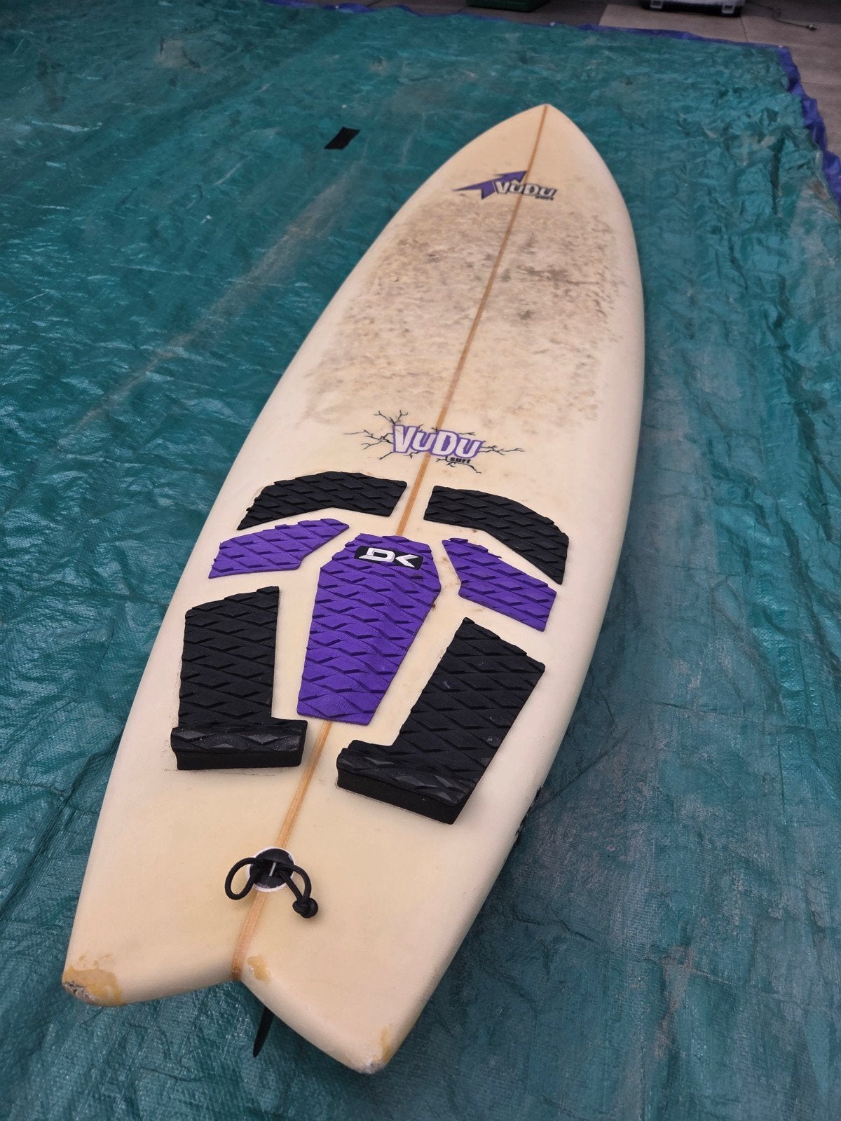 Vudu Surfboard 7.3 met vinnen, Ophalen of Verzenden, Gebruikt, Shortboard, Met vinnen