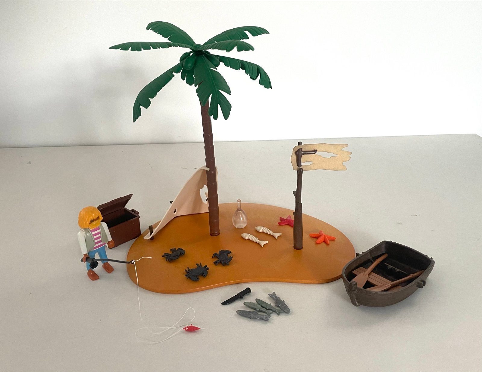 Playmobil Pirateneiland met Schat en Visser, Ophalen of Verzenden, Gebruikt