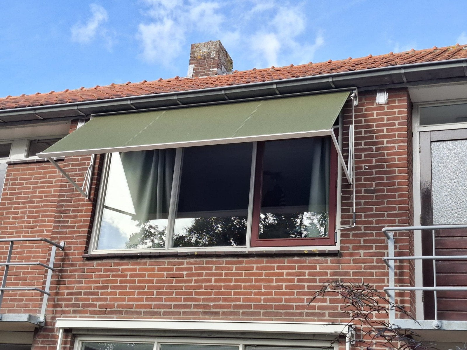 Zonnescherm / uitvalscherm groen
