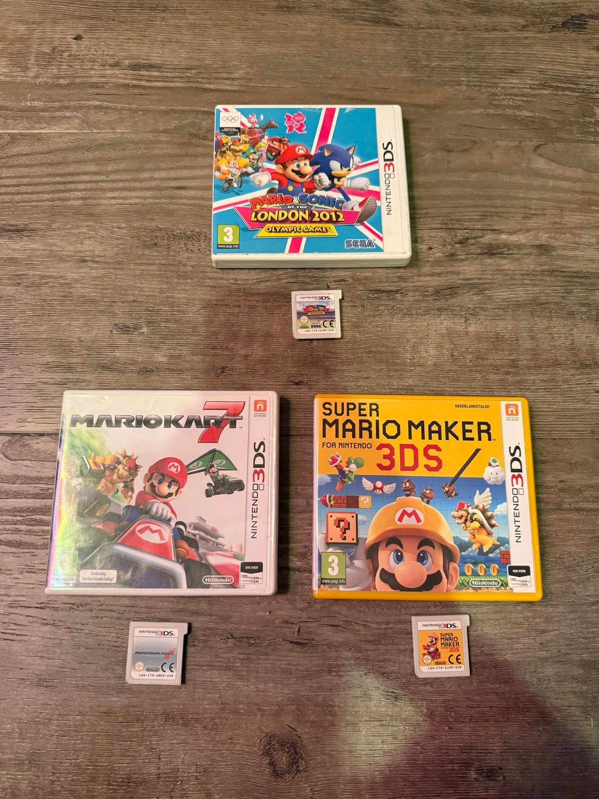 Setje Mario games voor Nintendo 3DS, Online, Racen en Vliegen, Ophalen of Verzenden, Zo goed als nieuw