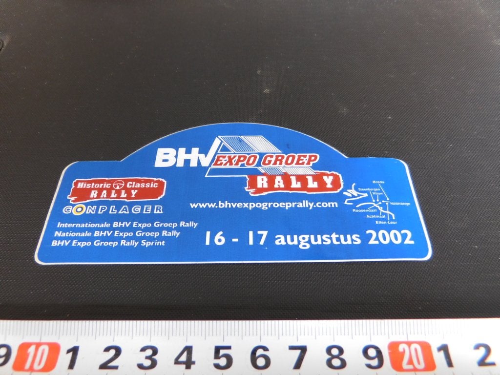 sticker 2002 BHV expo groep rally roosendaal wouw steenberge, Ophalen, Zo goed als nieuw