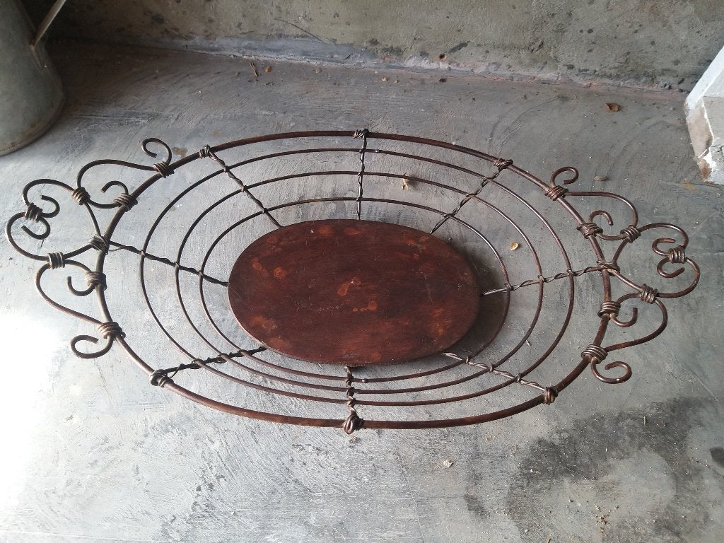 brocante schaal, Ophalen of Verzenden, Gebruikt, Riet