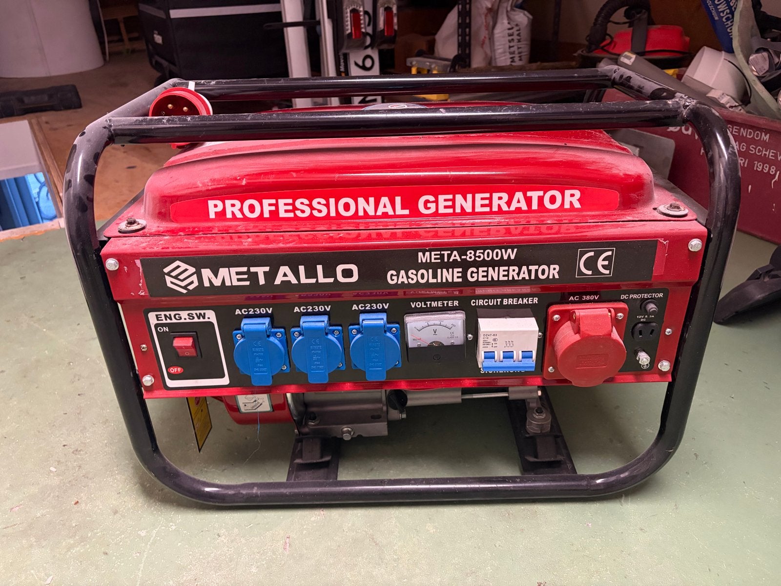Metallo META-8500W Benzine Generator - Professioneel, Ophalen of Verzenden, Nieuw, 30 kVA of meer, Benzine