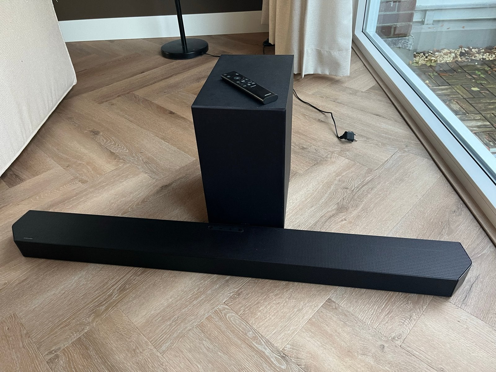 Samsung HW-Q600B Soundbar met Subwoofer, Ophalen of Verzenden, Met externe subwoofer, Zo goed als nieuw