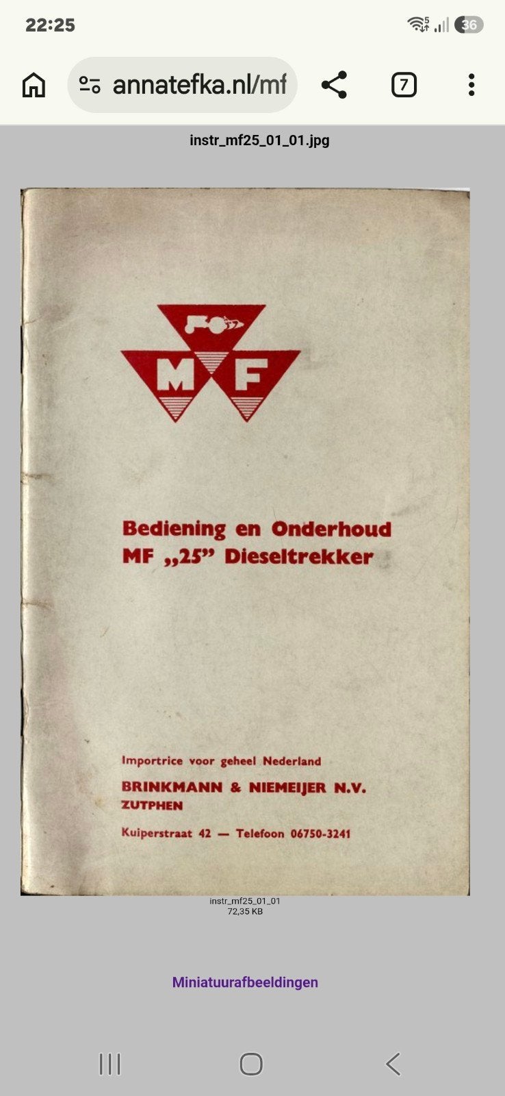 GEZOCHT Massey Ferguson "bediening en onderhoud", Ophalen of Verzenden