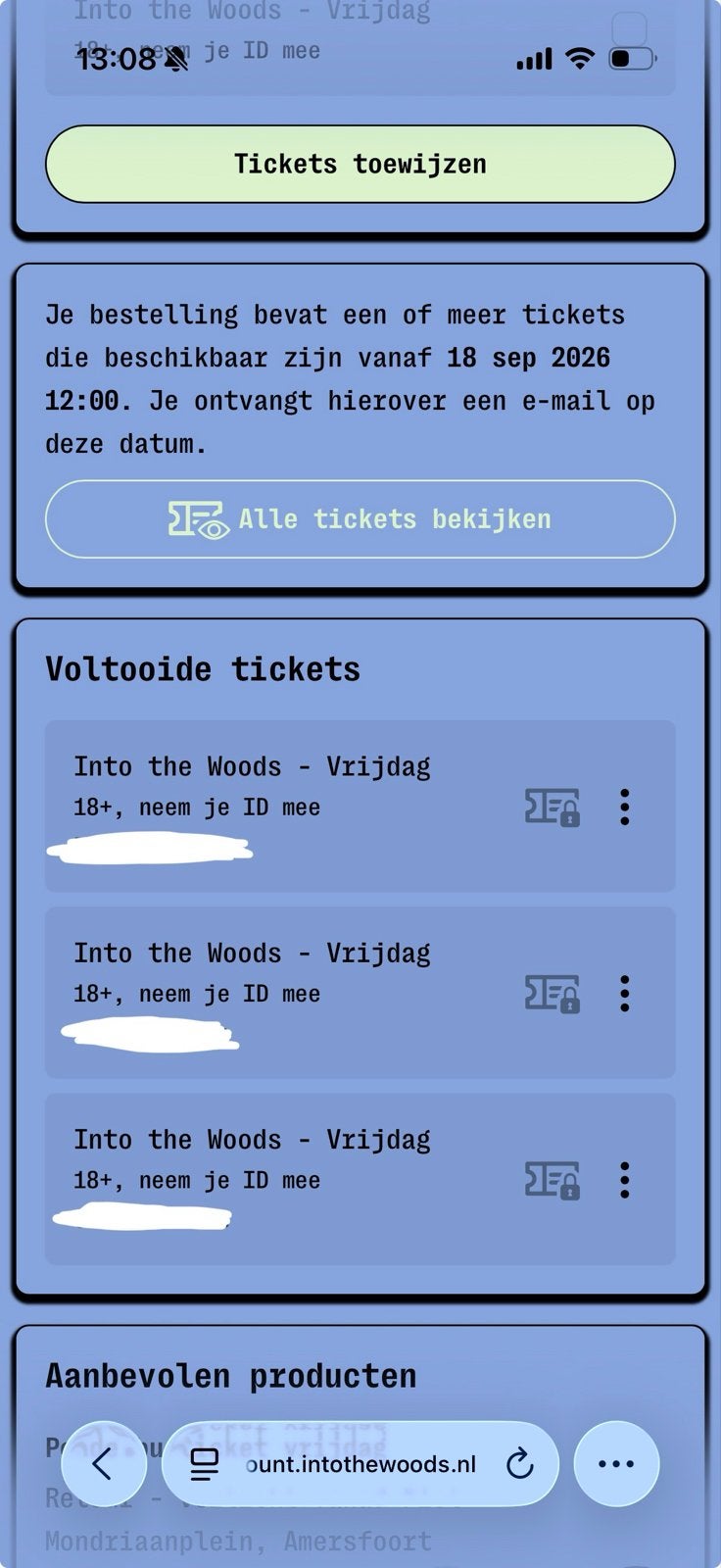 Into the Woods vrijdag 18/09 (2 tickets, prijs per stuk!), Tickets en Kaartjes, Twee personen