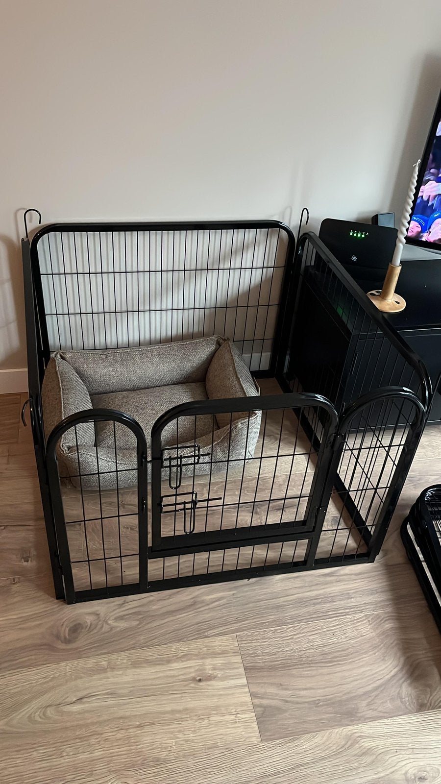 Metalen puppyren 60 cm hoog, Dieren en Toebehoren, Ophalen, 110 cm of meer, 65 tot 100 cm, Hondenhok
