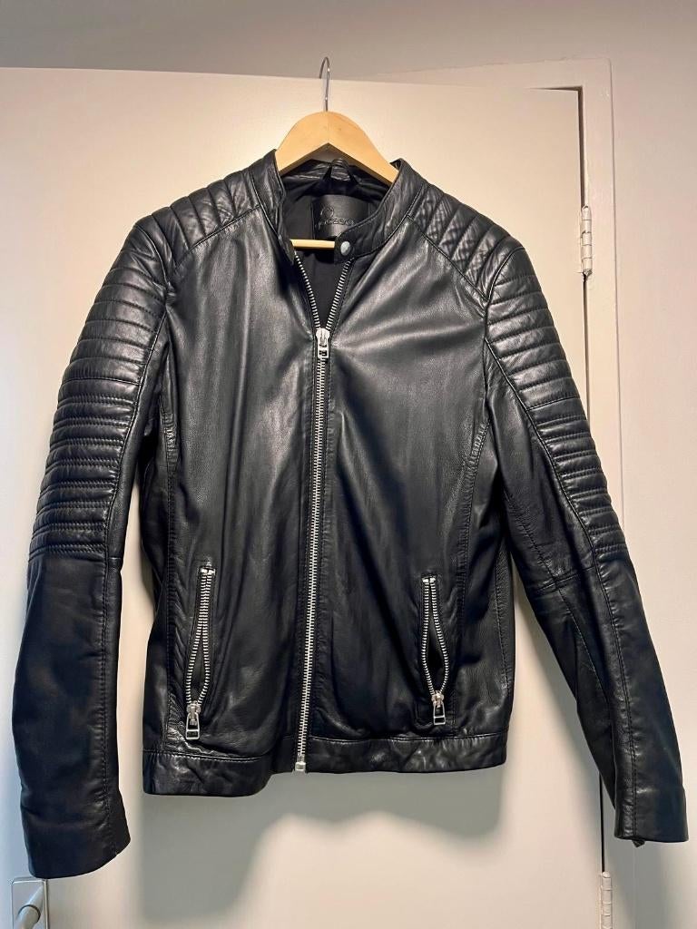 🖤 Goosecraft Leren Jas – Stoer, Tijdloos & In Nieuwstaat 🖤, Maat 48/50 (M), Zwart, Goosecraft, Ophalen of Verzenden