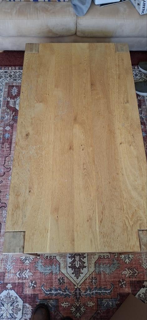 Salontafel met twee Laden, Huis en Inrichting, Tafels | Salontafels, Ophalen, Gebruikt, 100 tot 150 cm, 50 tot 100 cm