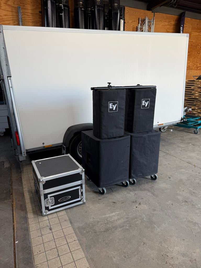 Electro Voice set compleet, Audio, Tv en Foto, Luidsprekers, Gebruikt, 120 watt of meer, Front, Rear of Stereo speakers, Ophalen