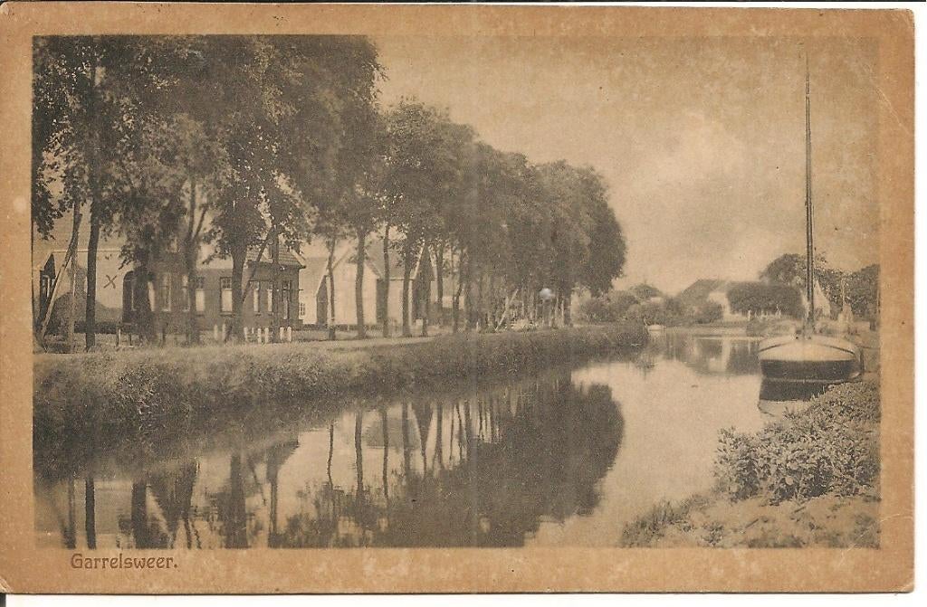 Garrelsweer   Loppersum., Verzamelen, Ansichtkaarten | Nederland, Ophalen of Verzenden, 1920 tot 1940, Gelopen, Groningen
