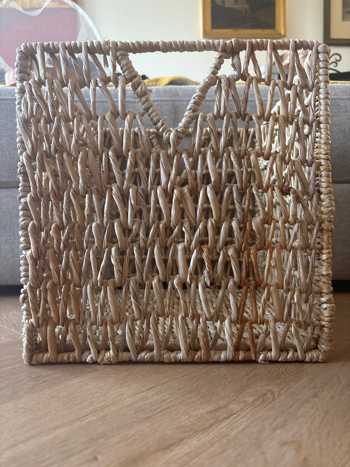 IKEA Opbergmand van riet - Handig en decoratief, Gebruikt, Gevlochten, Mand, Vierkant